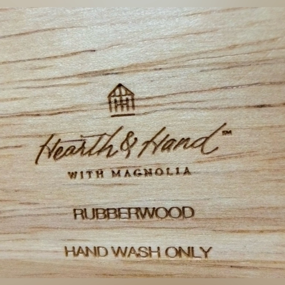 Hearth & Hand W/Magnolia Two-Tier Wooden Serving Tray NWT - Picture 9 of 13